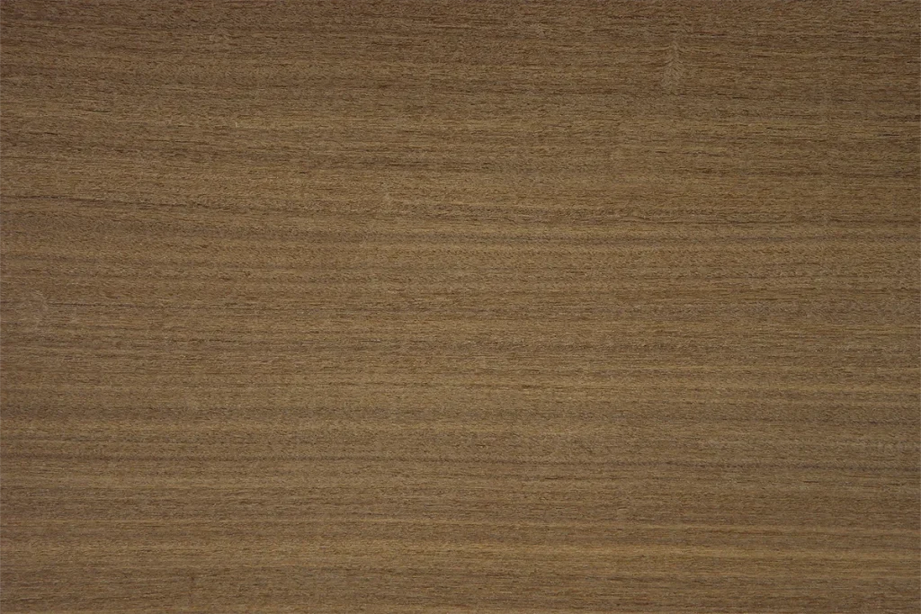 Afrormosia veneer sheet quarter cut featuring a fine and consistent texture
