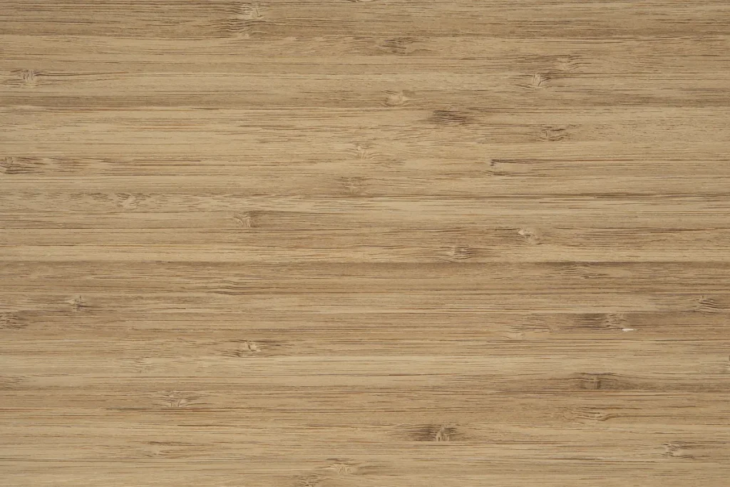 Caramel bamboo veneer quarter cut with a structured and even texture