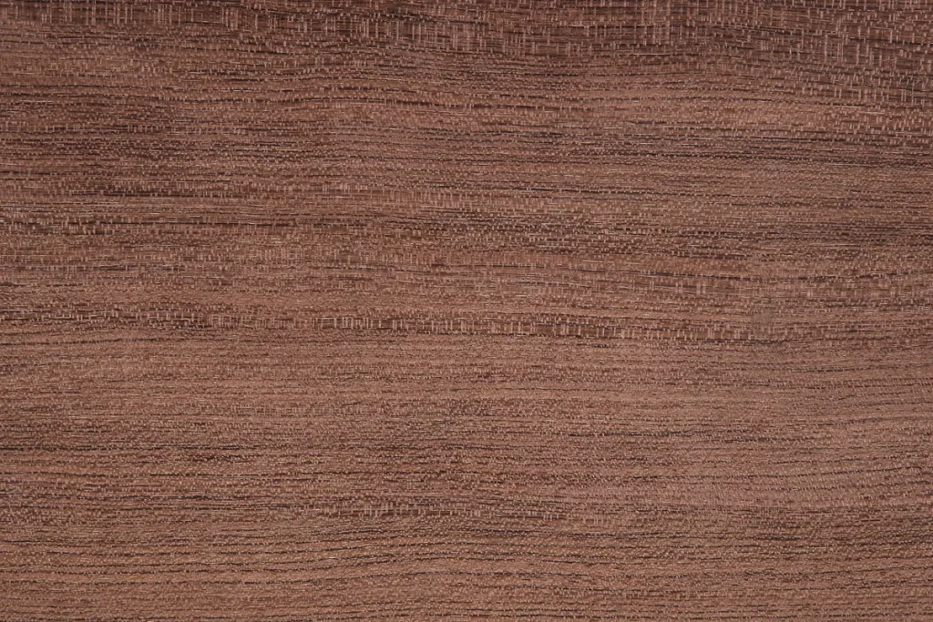 Bubinga veneer quarter cut with a consistent and even grain pattern
