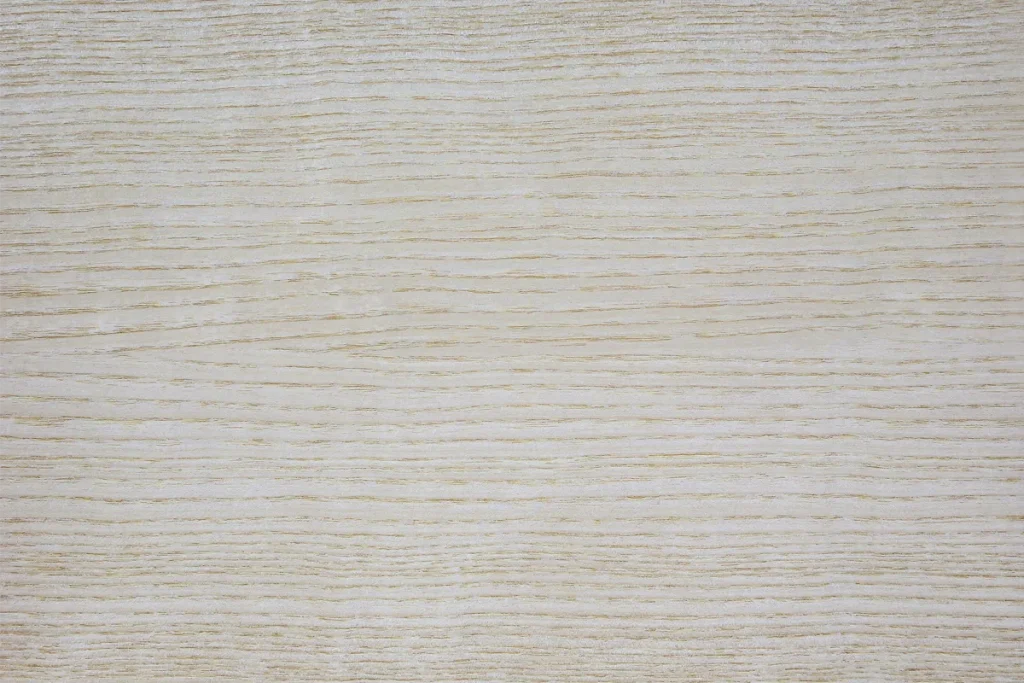 White ash wood veneer quarter cut with straight grain and even texture