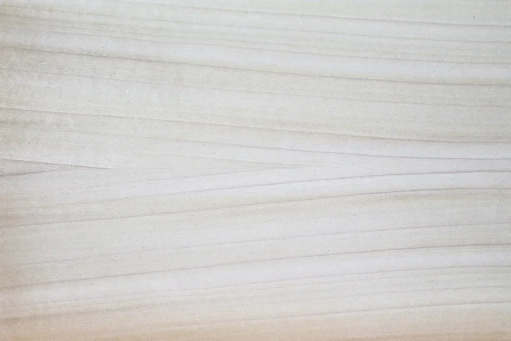 White poplar wood veneer quarter cut, featuring fine straight grain and light slightly grey tone