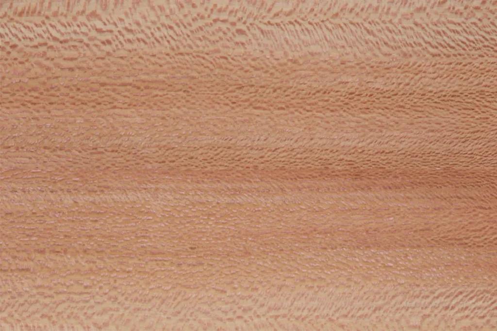 Quarter cut American Sycamore wood veneer with fine grain and silky wavy figure