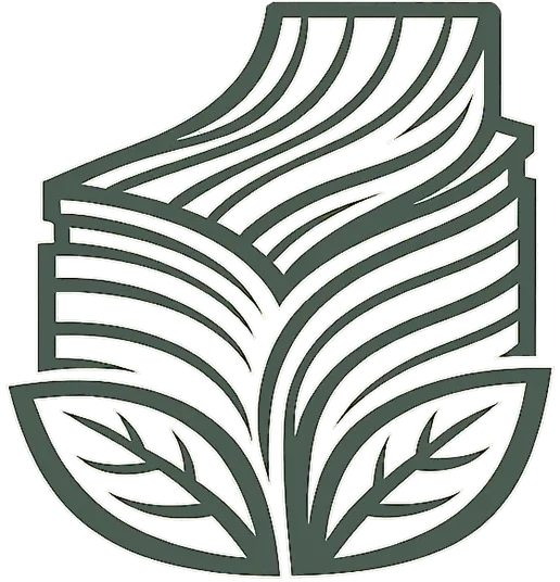 Illustration showing the high yield of plain sliced wood veneer production