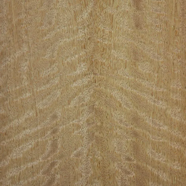 Figured movingui veneer sheet showing a distinctive grain pattern