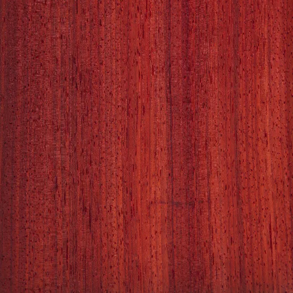 Padauk veneer sheet showing the natural wood grain