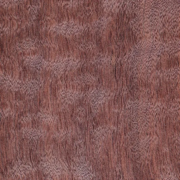 Pommele sapele veneer sheet showing a distinctive figured pattern